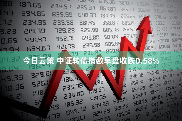今日云策 中证转债指数早盘收跌0.58%