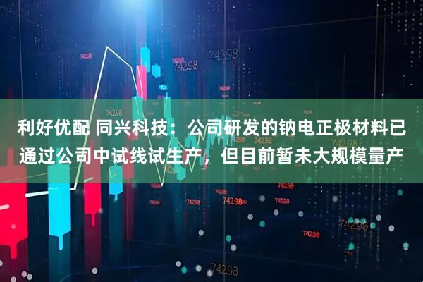利好优配 同兴科技:公司研发的钠电正极材料已通过公司中试线试生产,但目前暂未大规模量产